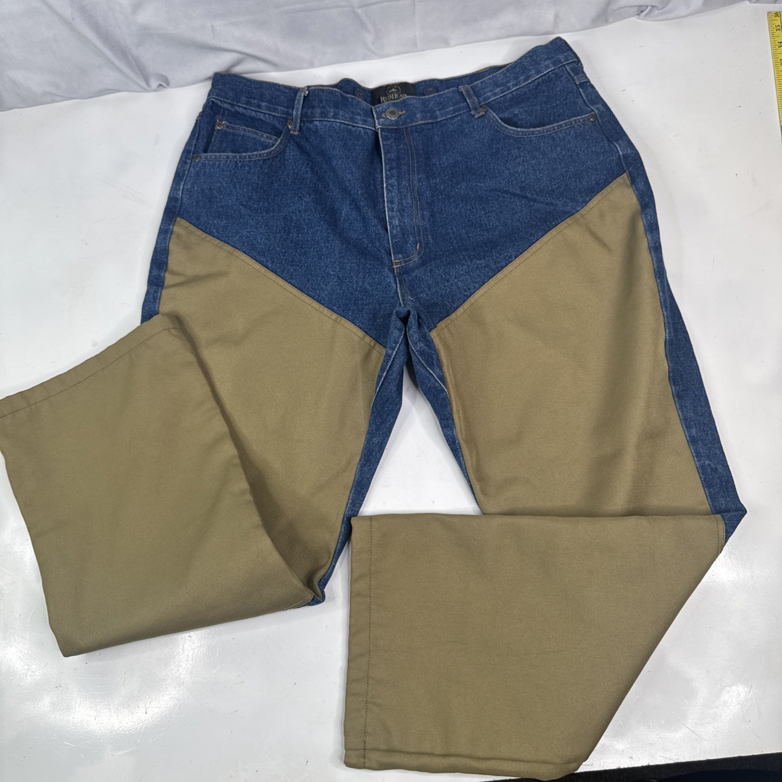 RedHead Pants Mens 40×30 Denim Duck Canvas Reinforcedouble Knee Outdoor Workwear