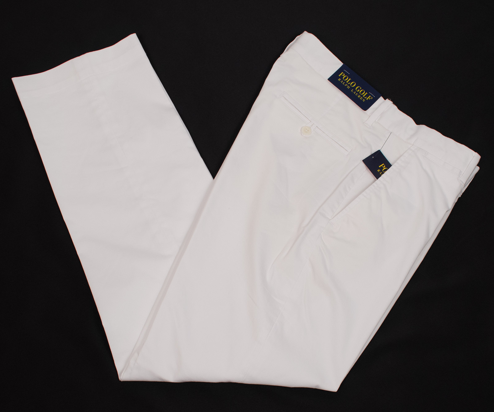 POLO RALPH LAUREN GOLF MEN’S WHITE FLAT FRONT STRETCH PANTS MULTISIZE