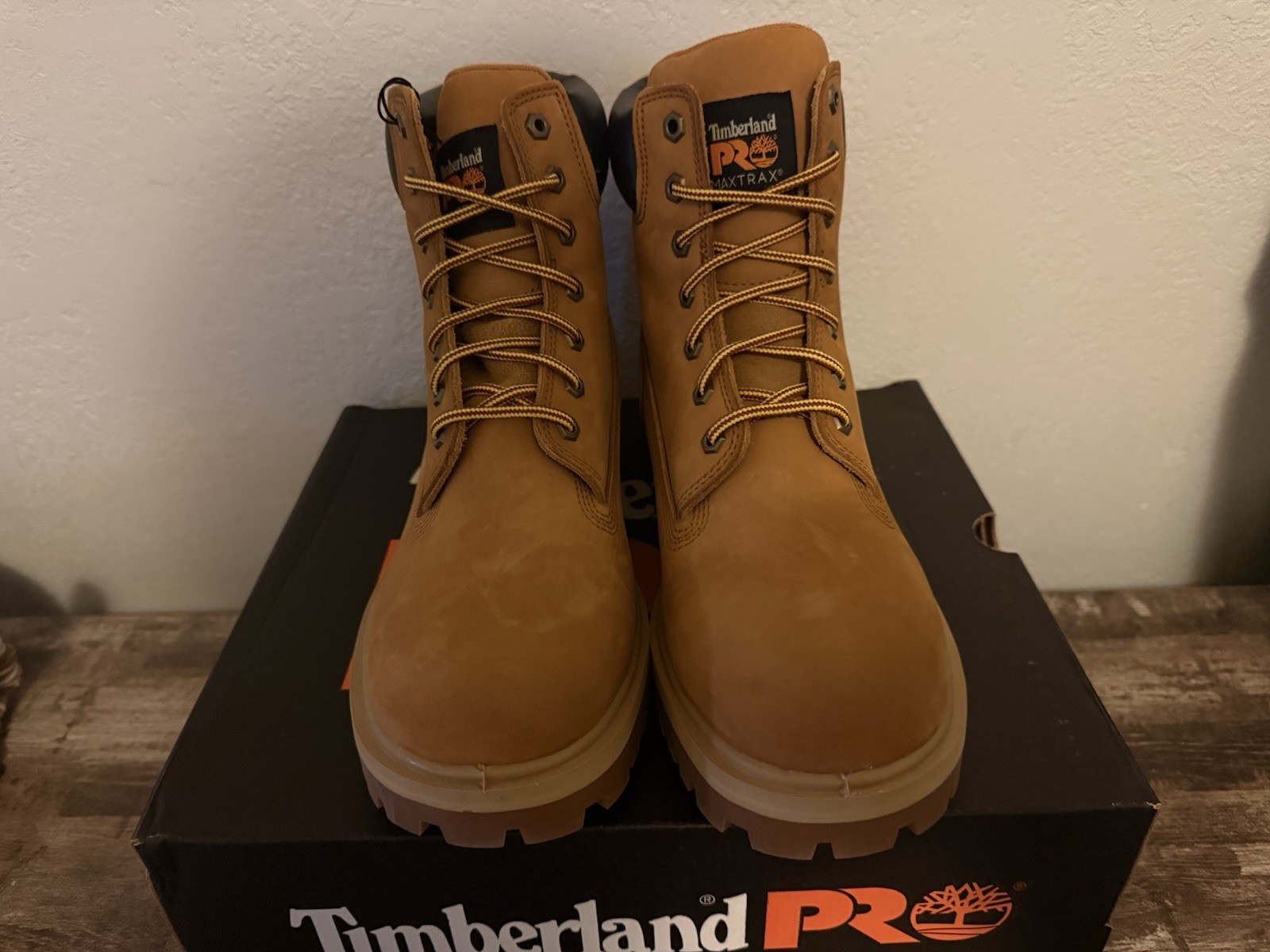 Timberland Pro Steel Toe Men’s Work Boots, Size 11, MaxTRAX Waterproof 6”