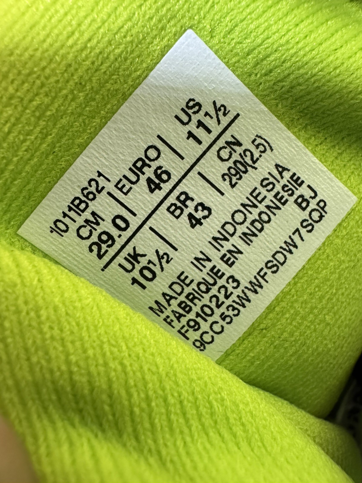 ASICS Gel Cumulus 25 ‘Lime Zest’ Men’s Size 11.5 1011B621300 Running Shoes