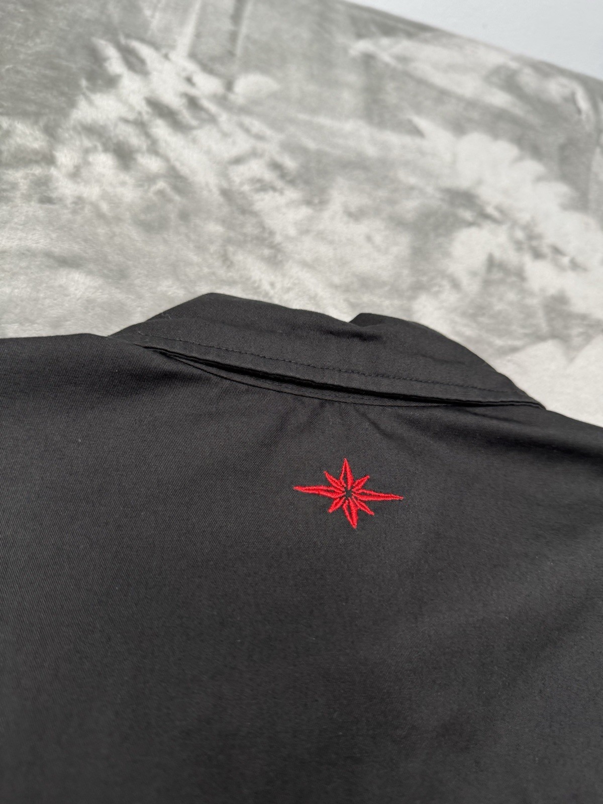 Polaris Slingshot Pit Crew Shirt Mens Medium Striped Racing Mechanic Button Work