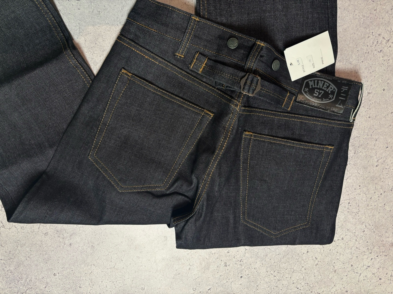 Miner 57 Japanese Denim Jeans Size 32 Selvedge Original Japanese New With Tags