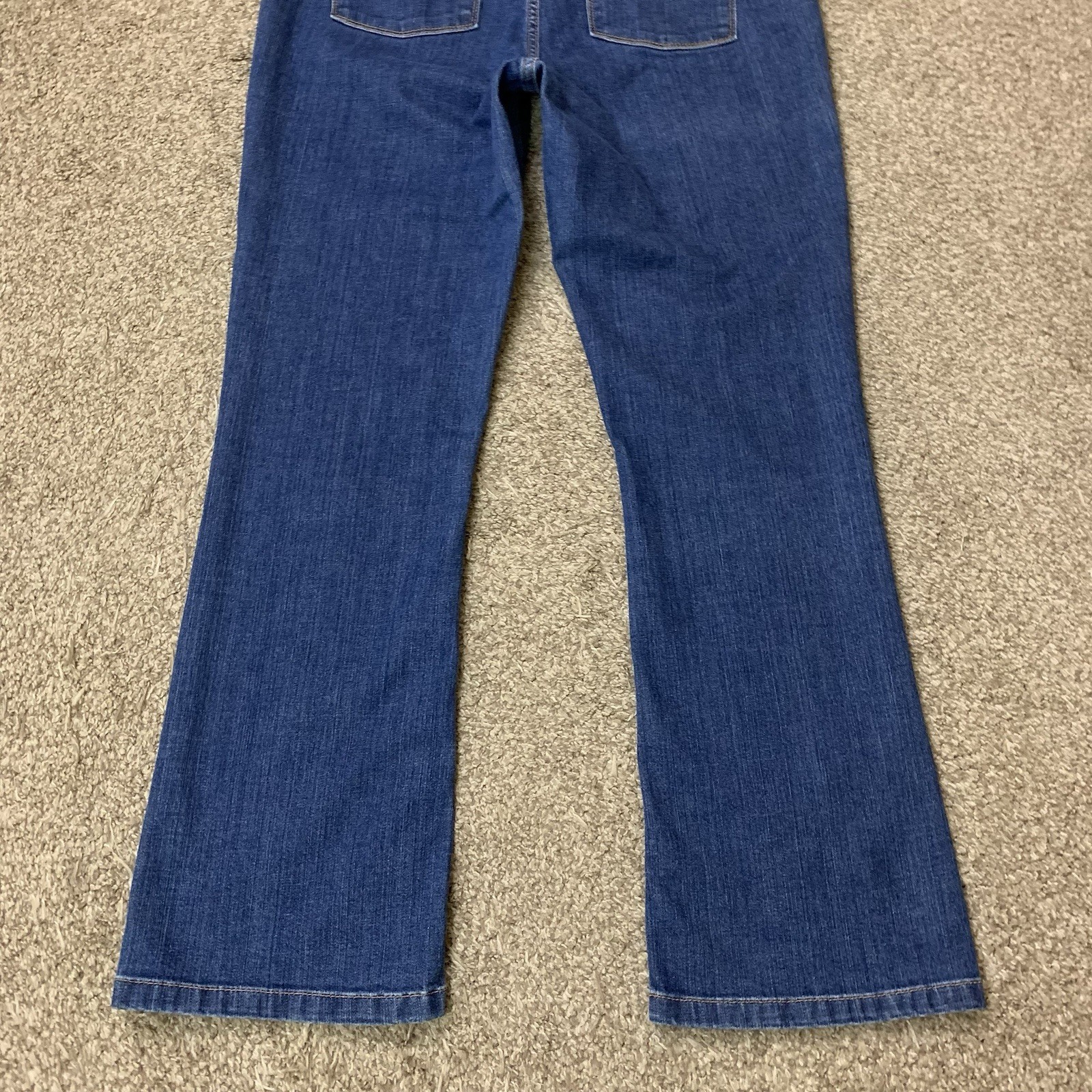 LL Bean Jeans Womens 12 Reg Dark Wash Classic Fit Boot Cut Leg High Rise Stretch