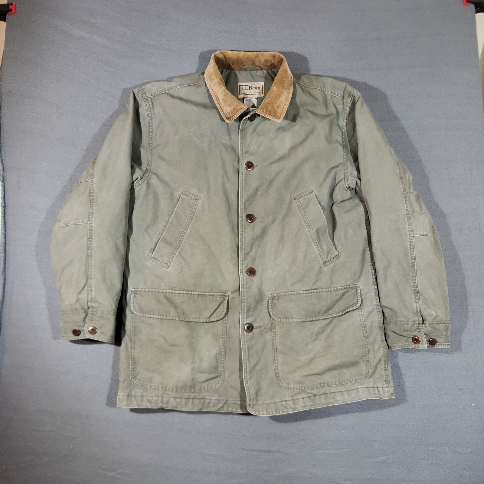 LL Bean Barn Chore Jacket 0 WY20 Field Coat Thinsulate Quilted Lining Men’s L