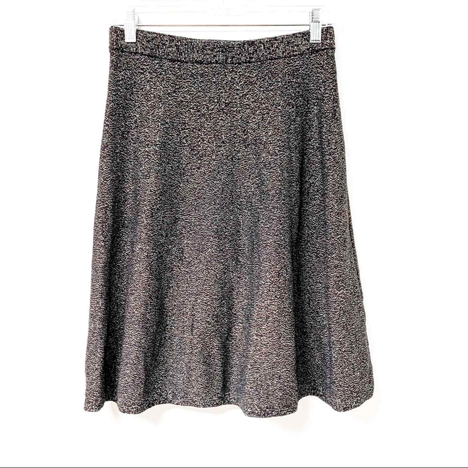 Nanette Nanette Lepore Black And Gold Metallic Circle Skirt Size Small