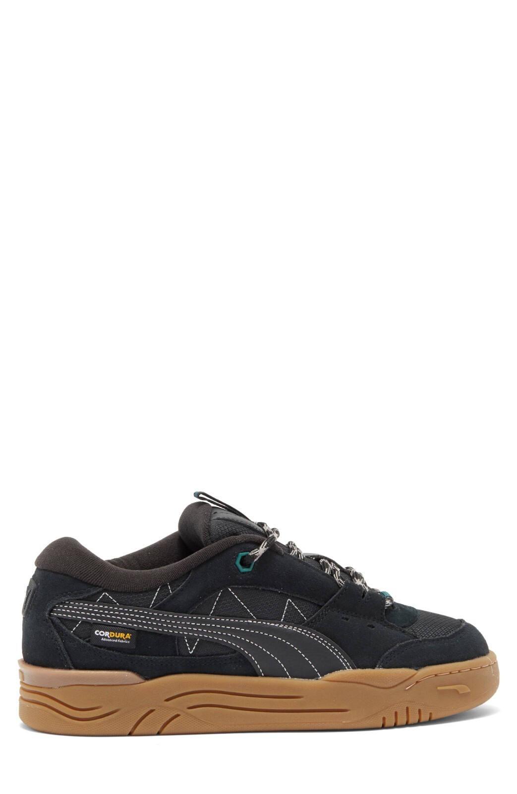 Puma US 11.5 Men’s Black Gum Green Retro Comfort Durable Skate 180 Cordura NIB