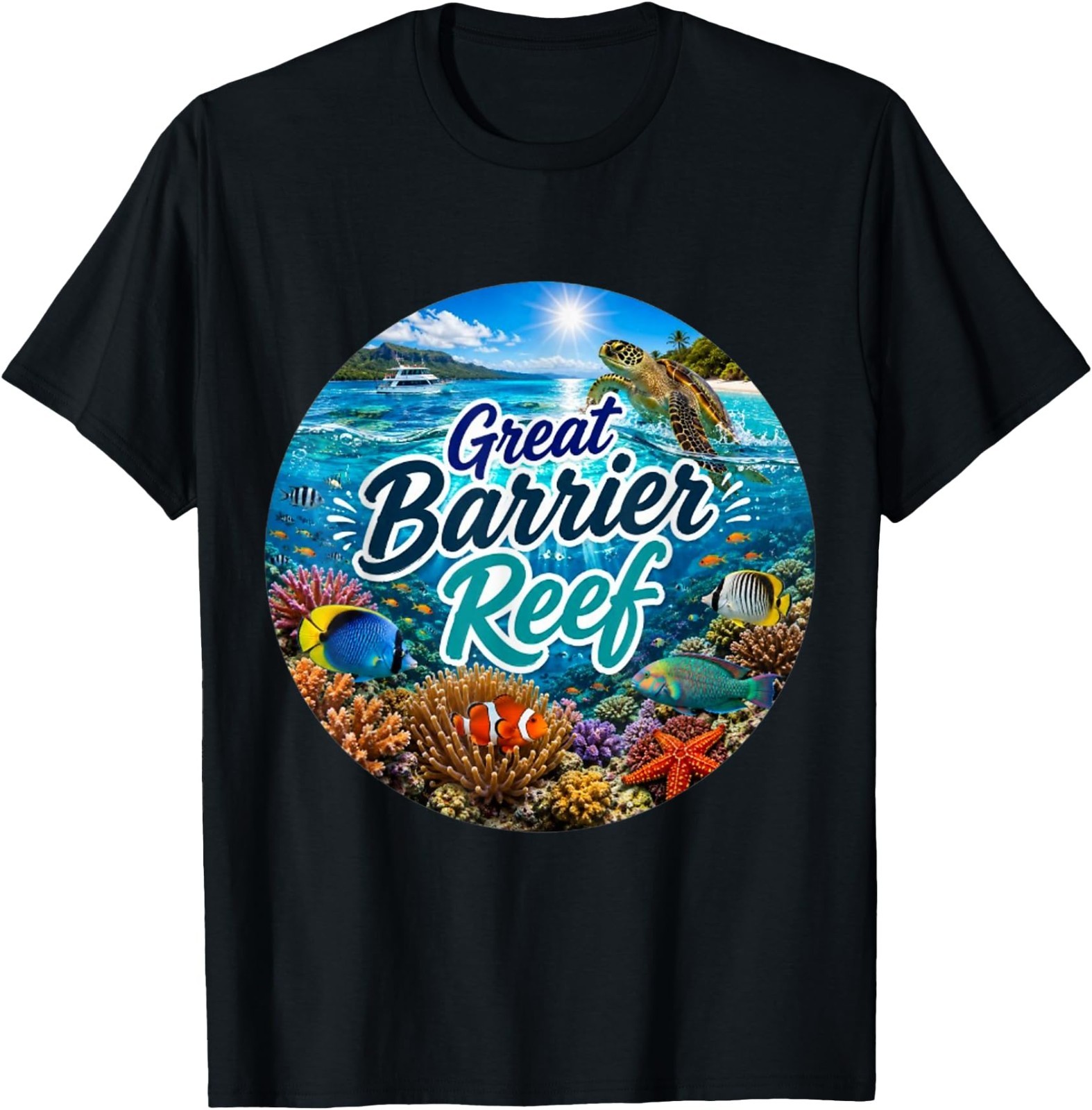 Great Barrier Reef Australian Coast, Sea Turtles sea Life, T-Shirt