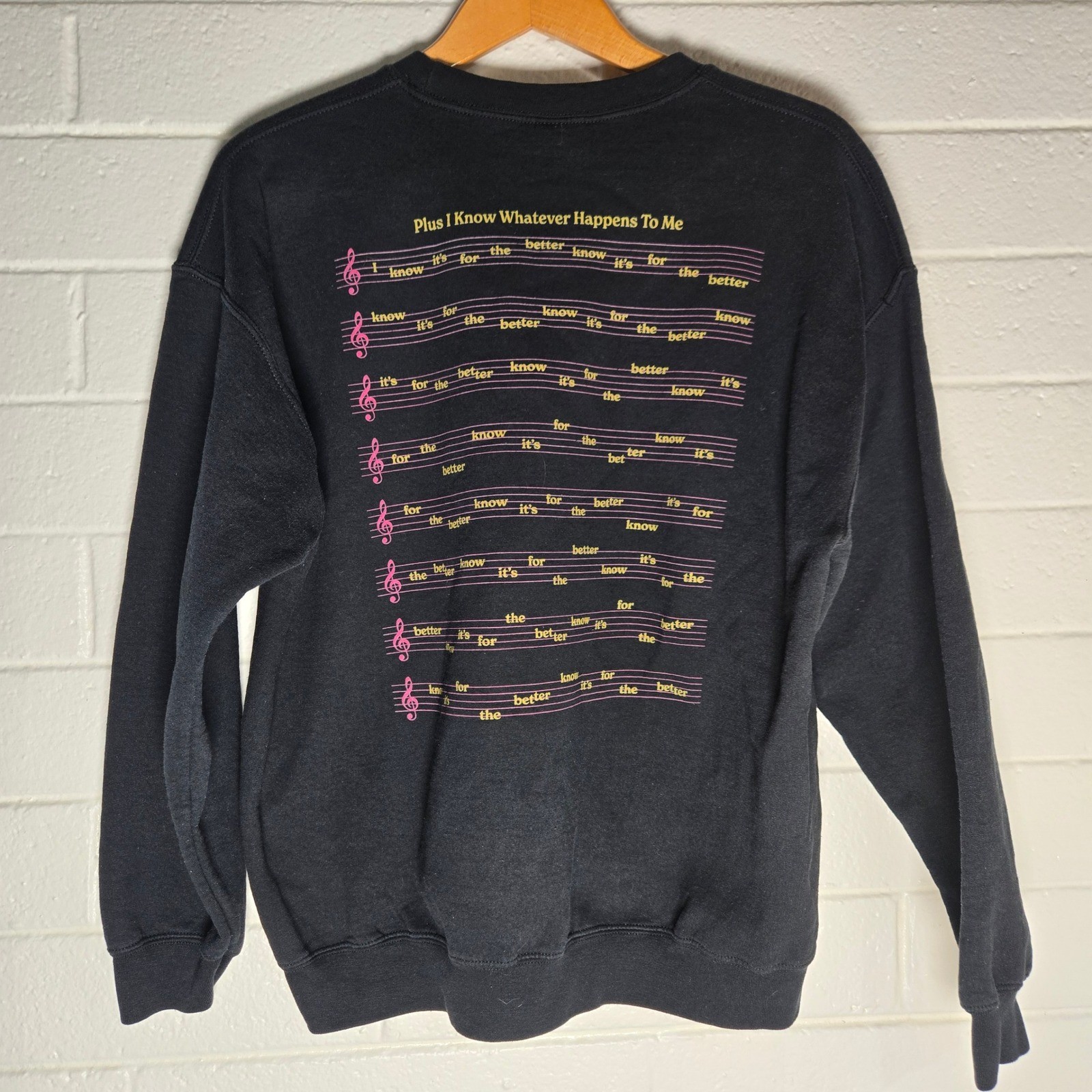 At Seven Studio For The Better AOP Music Sweatshirt Adult XL Graphic Pullover