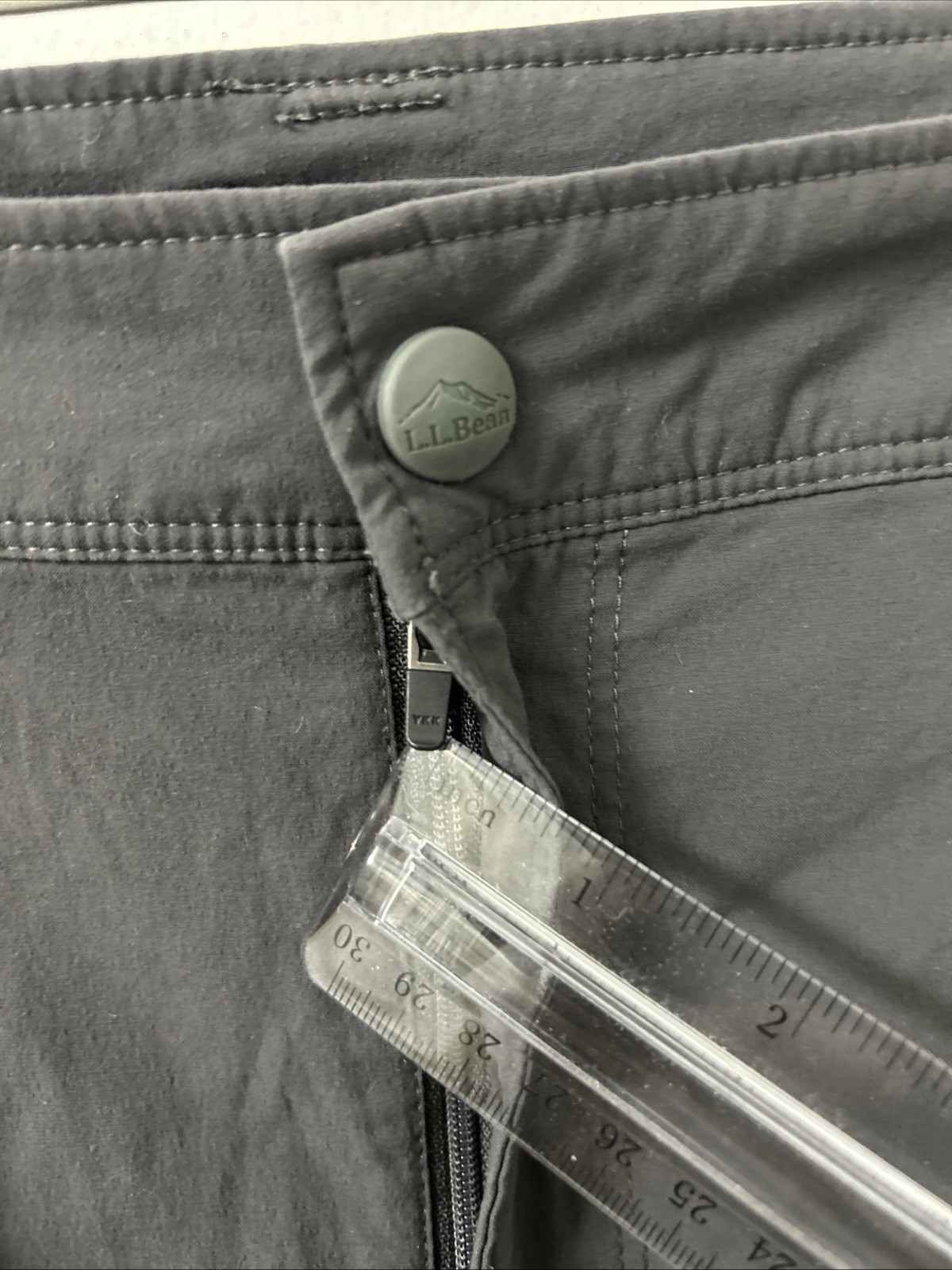 LL Bean Cresta Zip Off Pants Mens 38×32 Gray YKK Water Resistant Hiking 506423