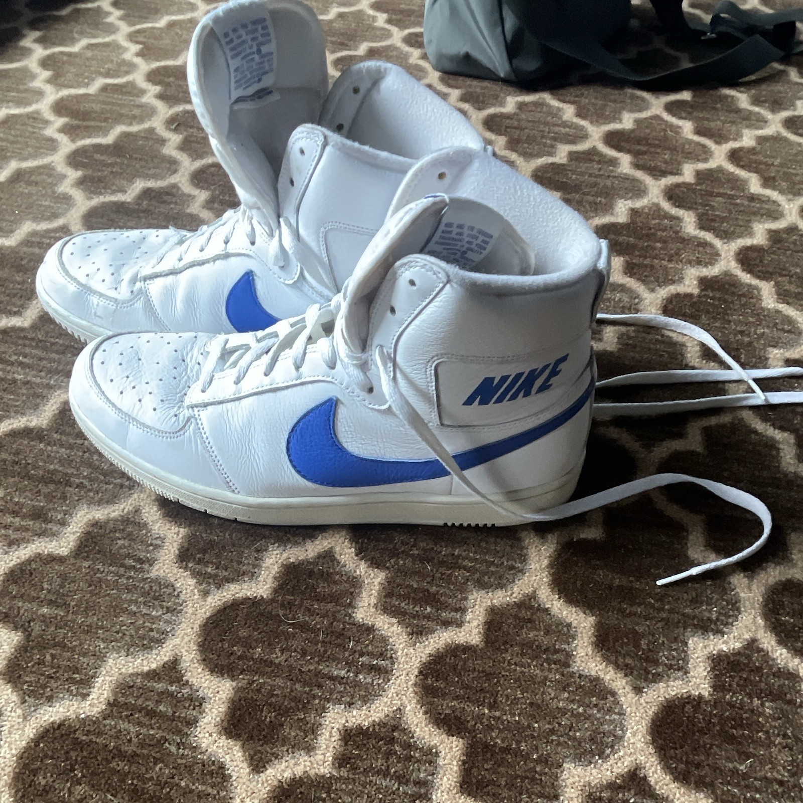 Nike Dynasty High Us11 Men’s White/Blue 1985 made in Vietnam Vintage