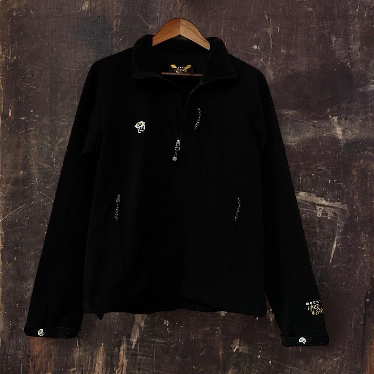 Mountain Hardwear Black Embroidered Logo Outdoor Zip Up Jacket