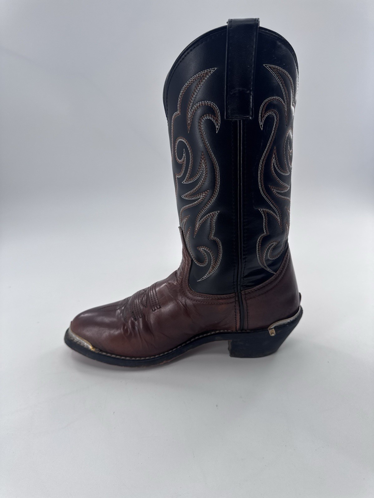 Laredo Men’s 28-2464 Nashville Leather Cowboy Boot Size 7 EW Peanut