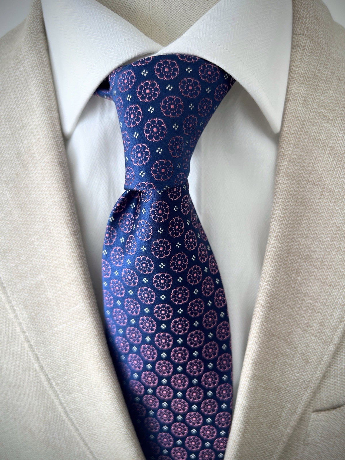 Eton Vintage SILK TIE TIE TIE ネクタイ (nekutai) made in italy