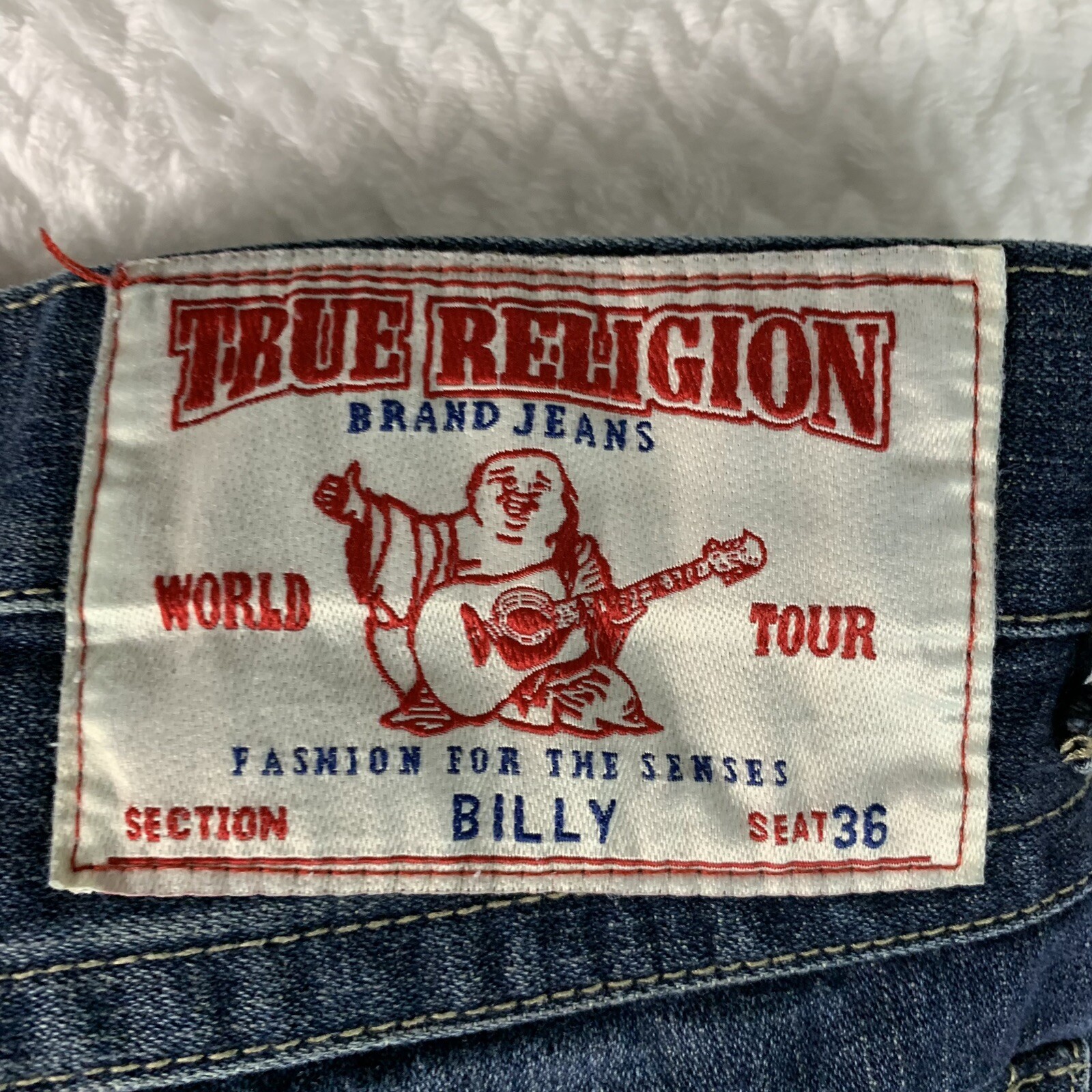 True Religion Jeans Mens Billy Straight Leg Size 36