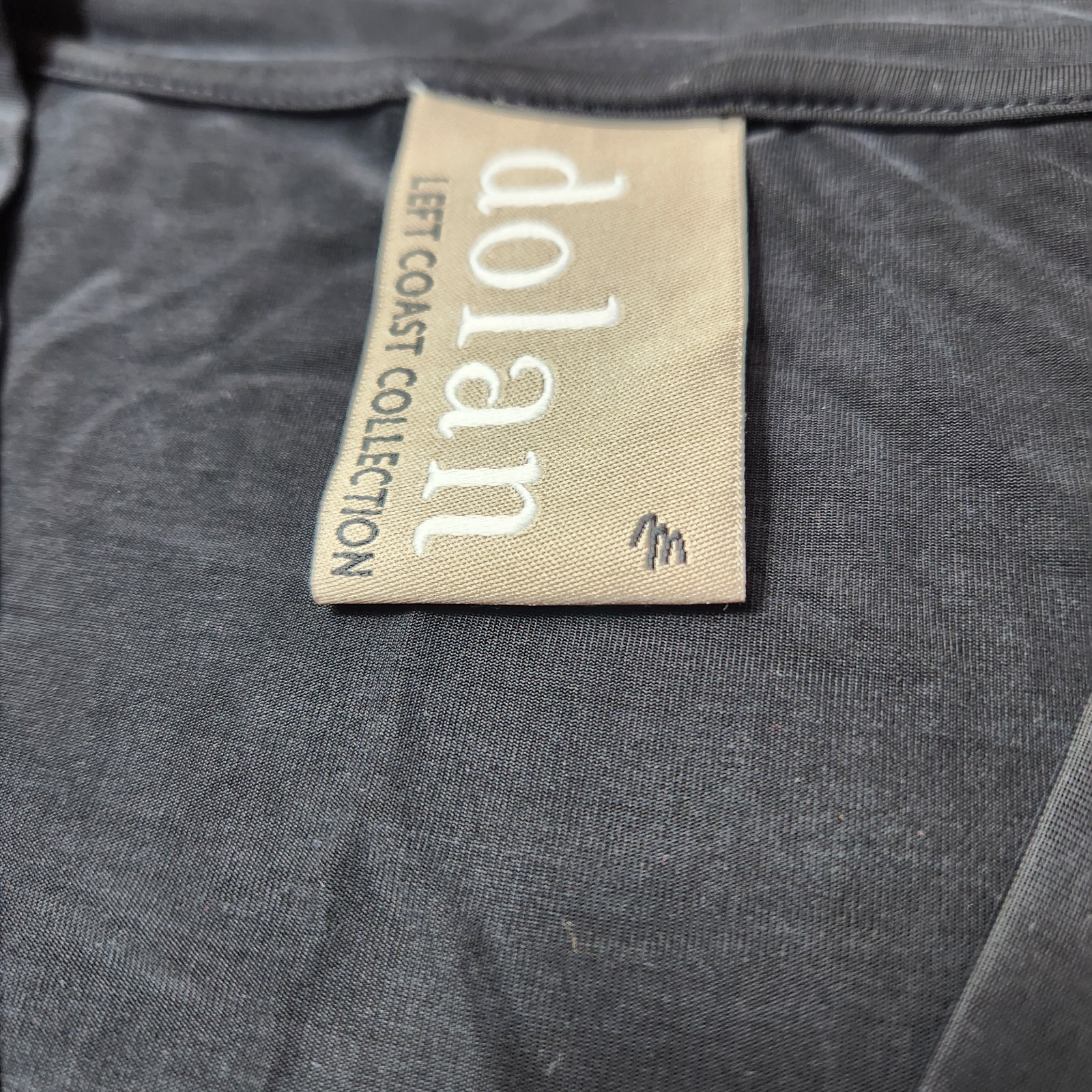 Anthropologie Dolan Dress Size Medium Tegan Black Tunic Soft Cupro Minimal 3/4