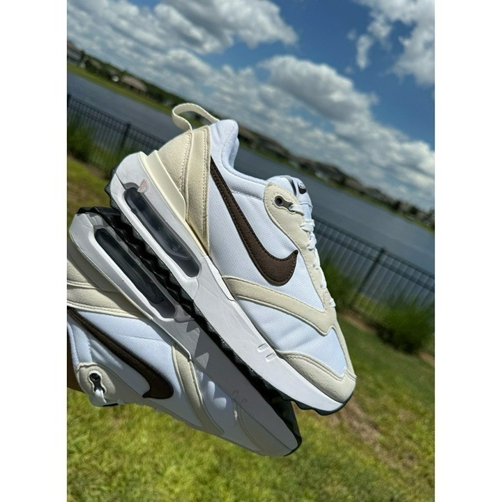 6.5 WOMEN’S NIKE AIR MAX DAWN WHITE / SAIL / BROWN DC4068-102 RUNNING SHOES