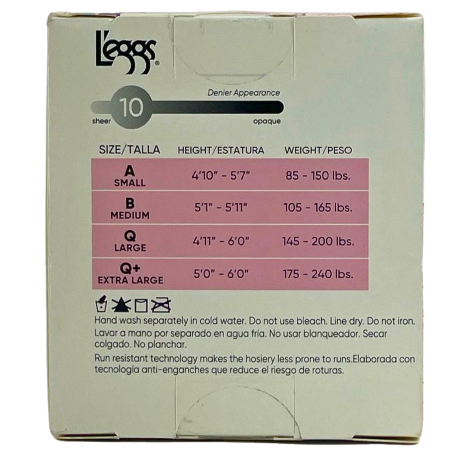 L’eggs Silken Mist Control Top Ultra Sheer Tights Black Mist Size Q+ 2 Pack New