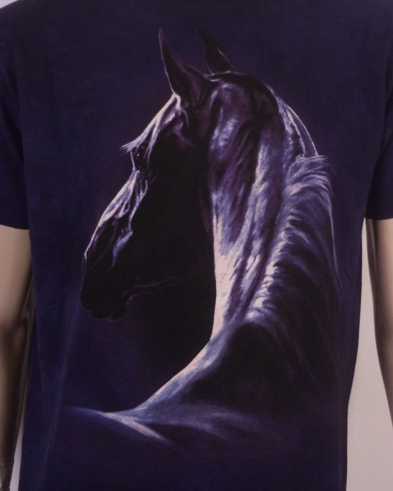 vintage 90s 00s Y2K The Mountain Horse T-Shirt Nature Animal Tie Dye SZ M
