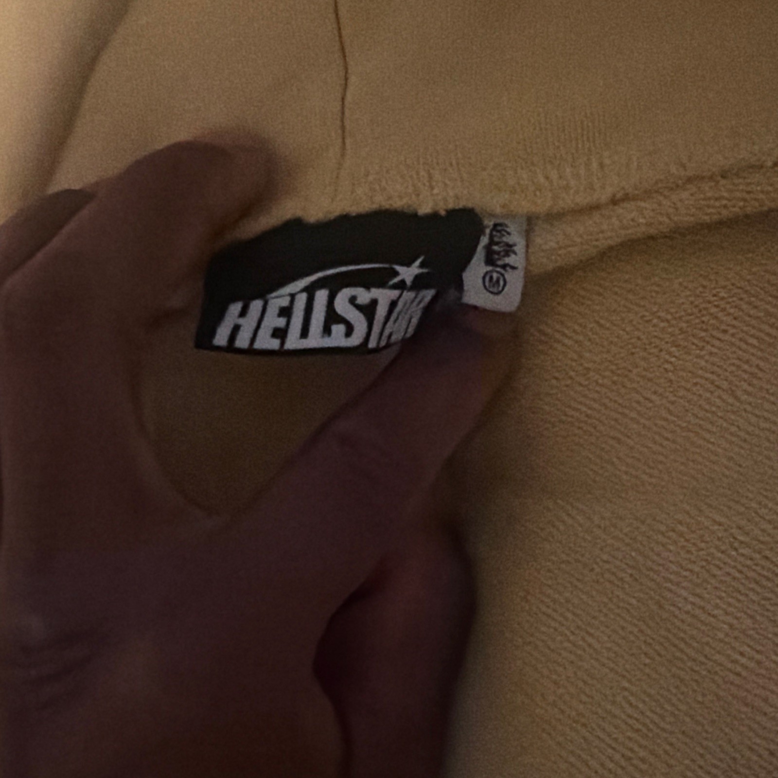 Hellstar Yellow Graphic Full Zip Hooded Fleece Tracksuit Hoodie & Pants M
