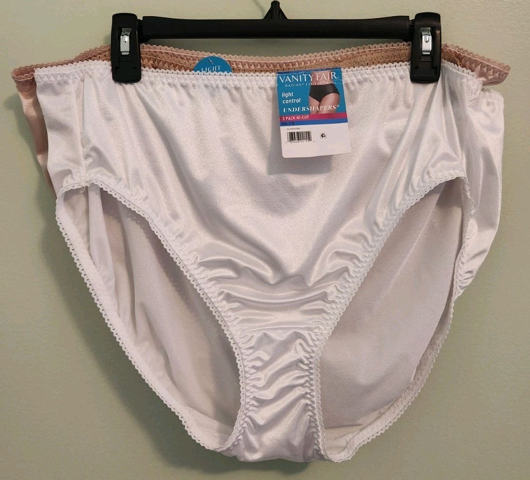 Vanity Fair Women’s 5XL (12) Light Control Undershapers HI-CUT Briefs Panties