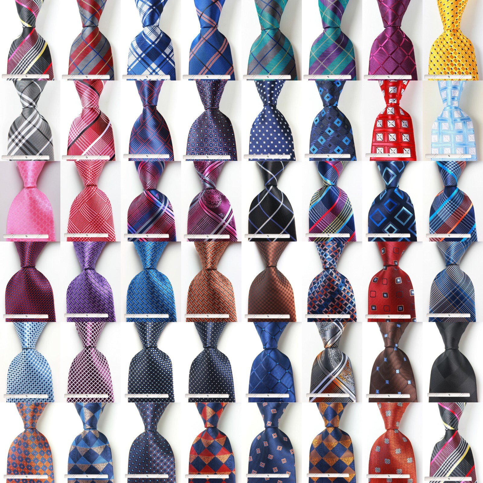 New Fashion Classic Tie Checks Plaids JACQUARD WOVEN 100% Silk Men’s Necktie Tie