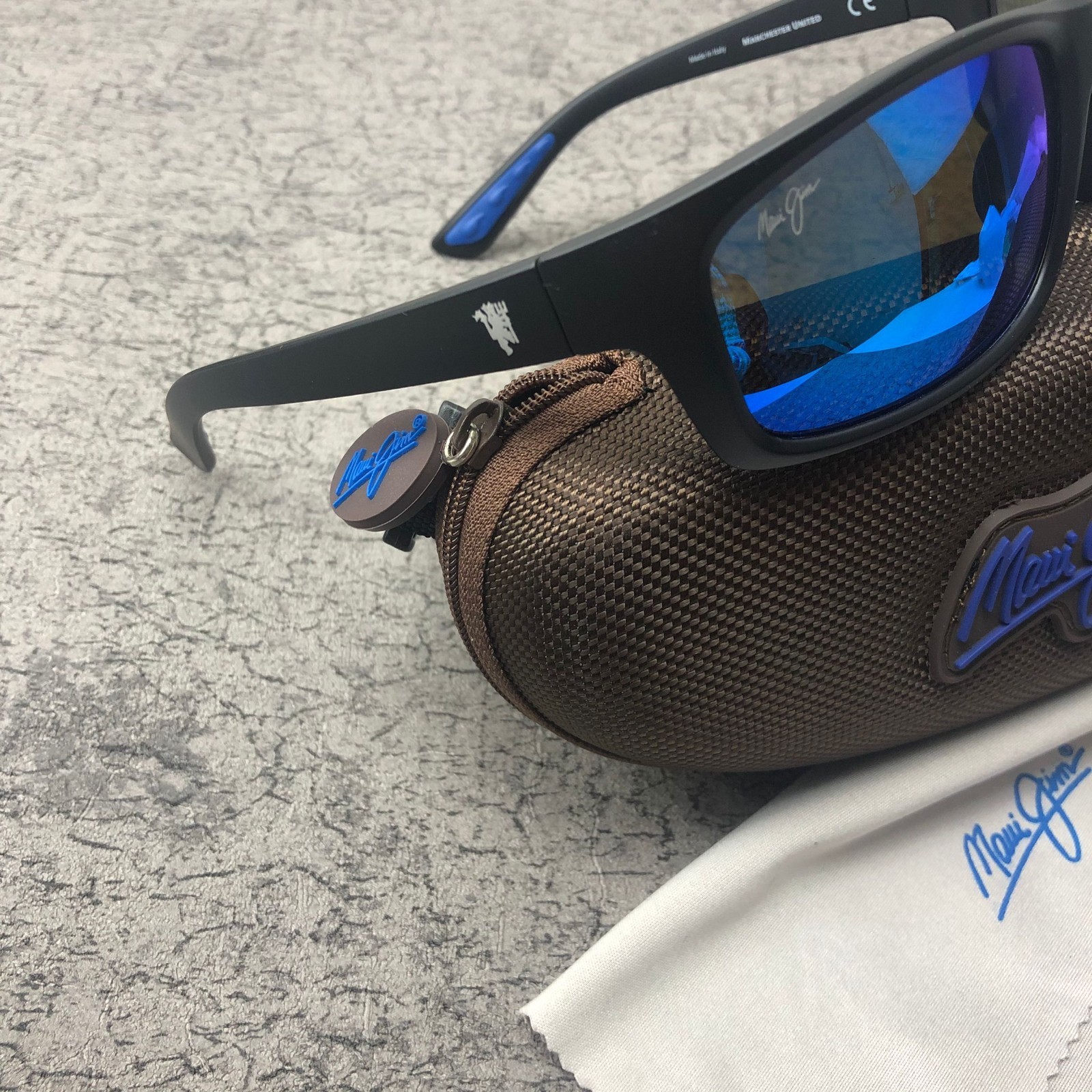Maui Jim Blue Matte Gray Sunglasses B766