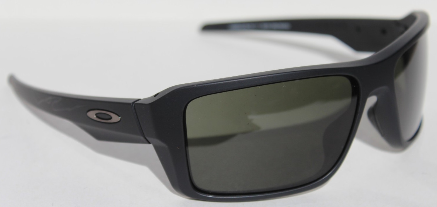OAKLEY Double Edge Sunglasses Matte Black/Dark Grey OO9380-01 NEW