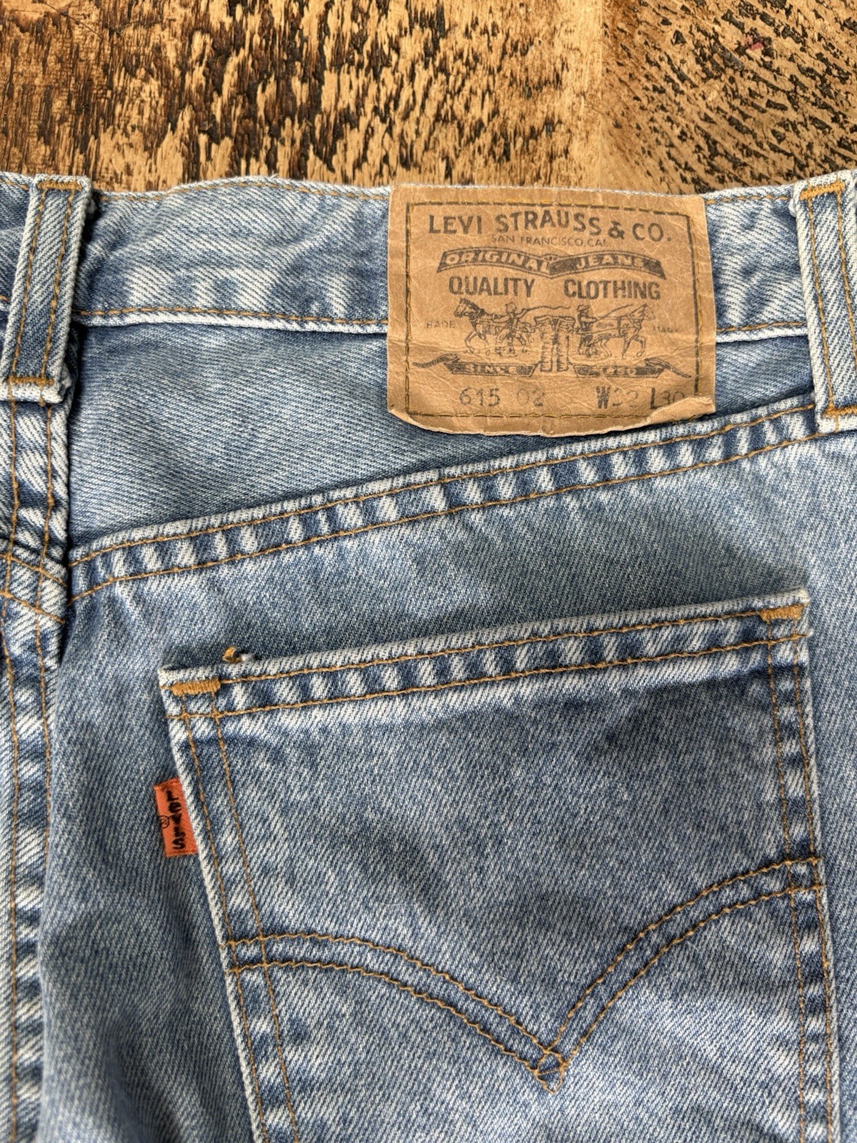 Levi’s 615 Orange Tab Jeans Vintage 90s W32 L30 Made In UK
