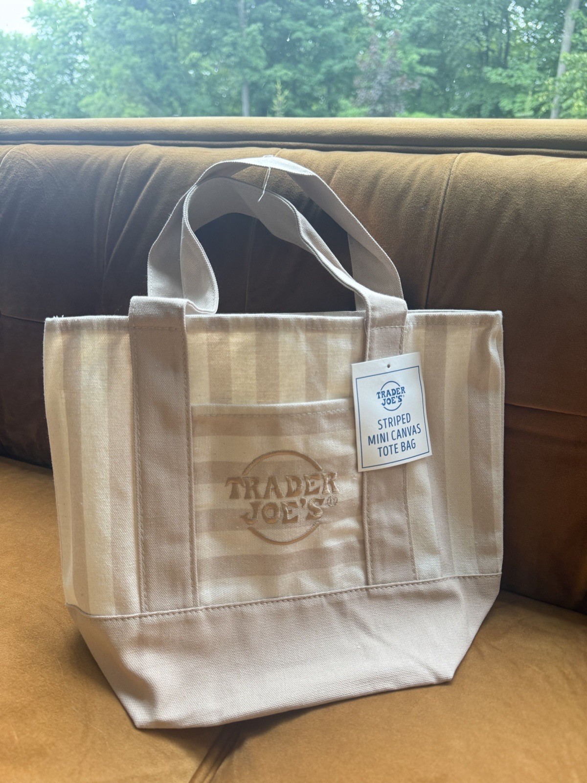 Trader Joe’s Mini Canvas Tote Beige