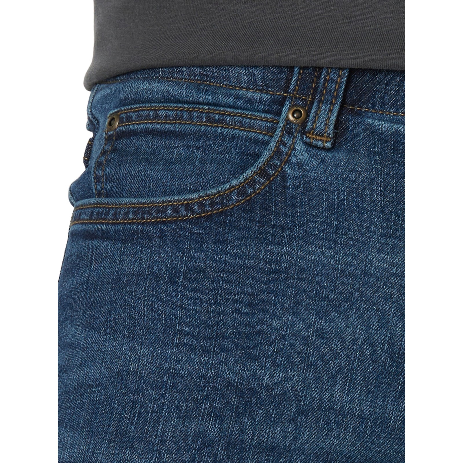 Lee Men’s Active Stretch Flex Blue Demin Slim Straight Fit Jeans Pants: 28×30