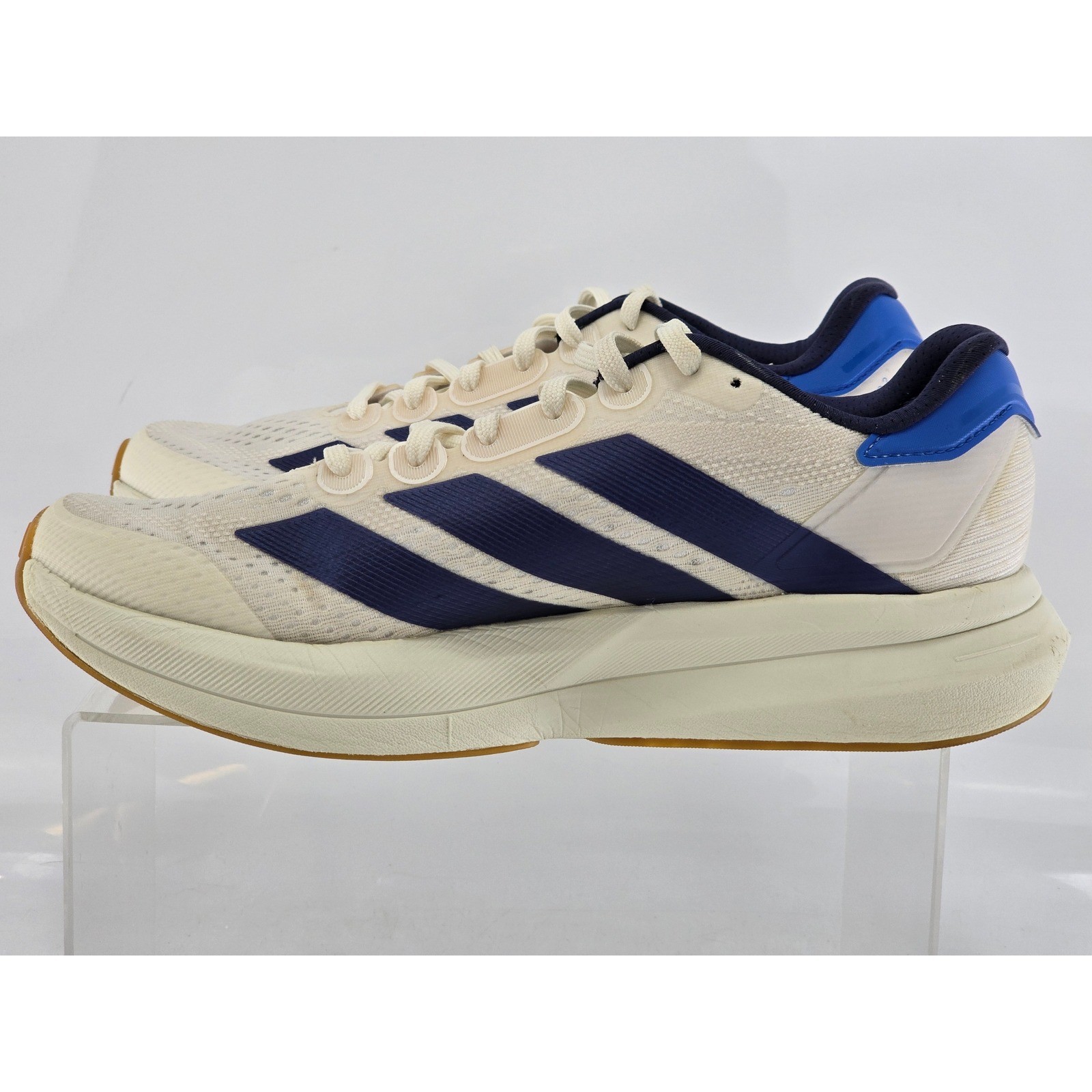 Adidas Duramo Speed 2 Running Shoes Mens 9.5 White Blue JP9223 – Excellent