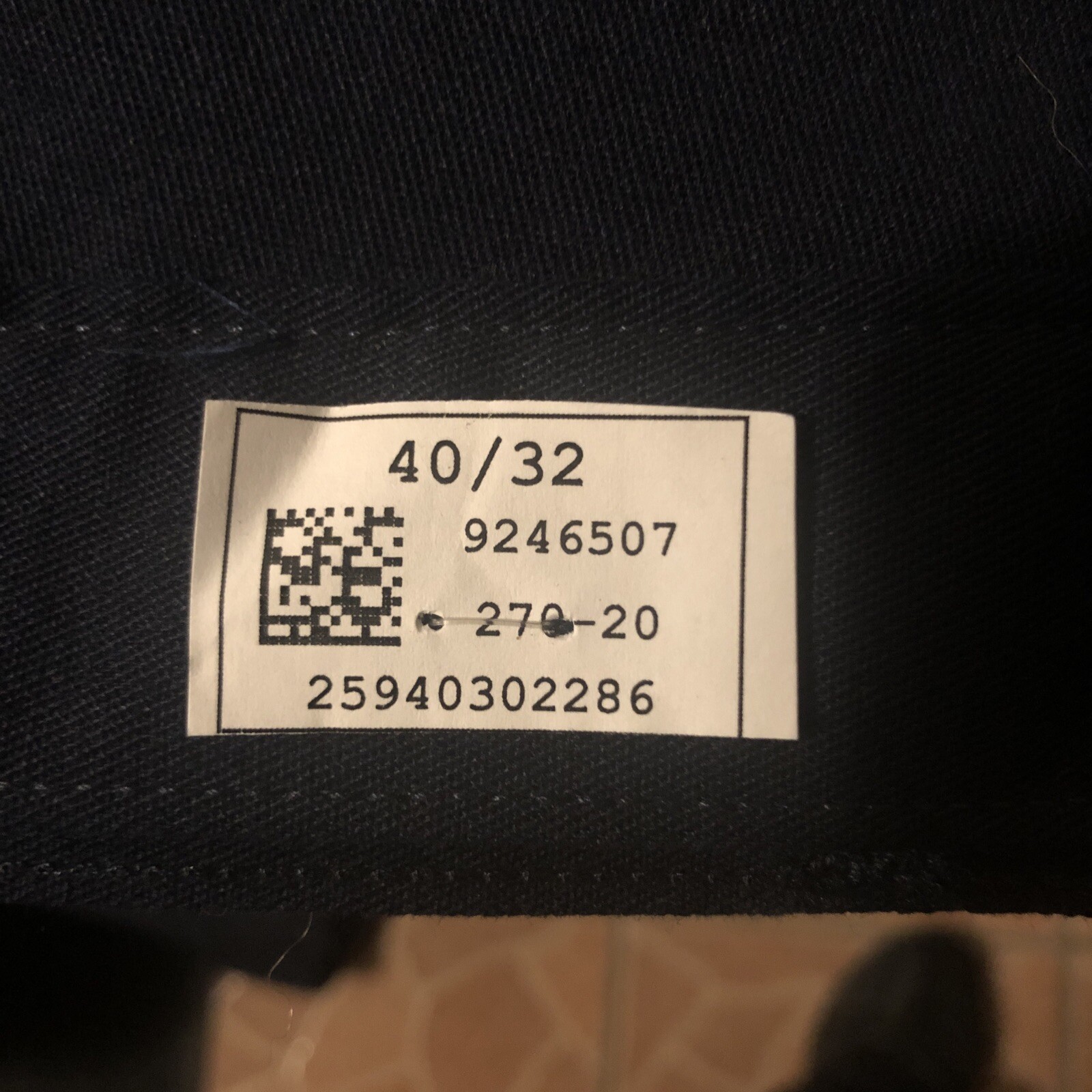 Lot 2 Cintas Comfort Flex Navy Blue Cargo Work Pants 40×32 #270-20 Relaxed Fit