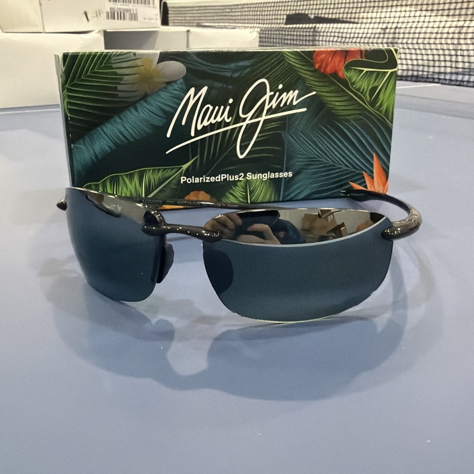 Maui Jim Men’s Hookipa 64mm Black Polarized Sunglasses MJ0407S-001