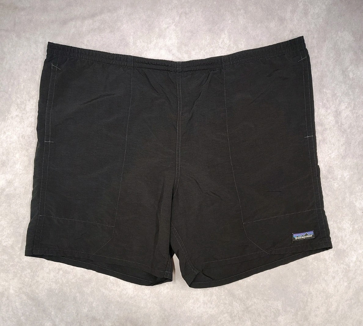 Patagonia Baggies Shorts Mens L 42 Black Lined Hybrid Swim Beach Trail 6 Inseam
