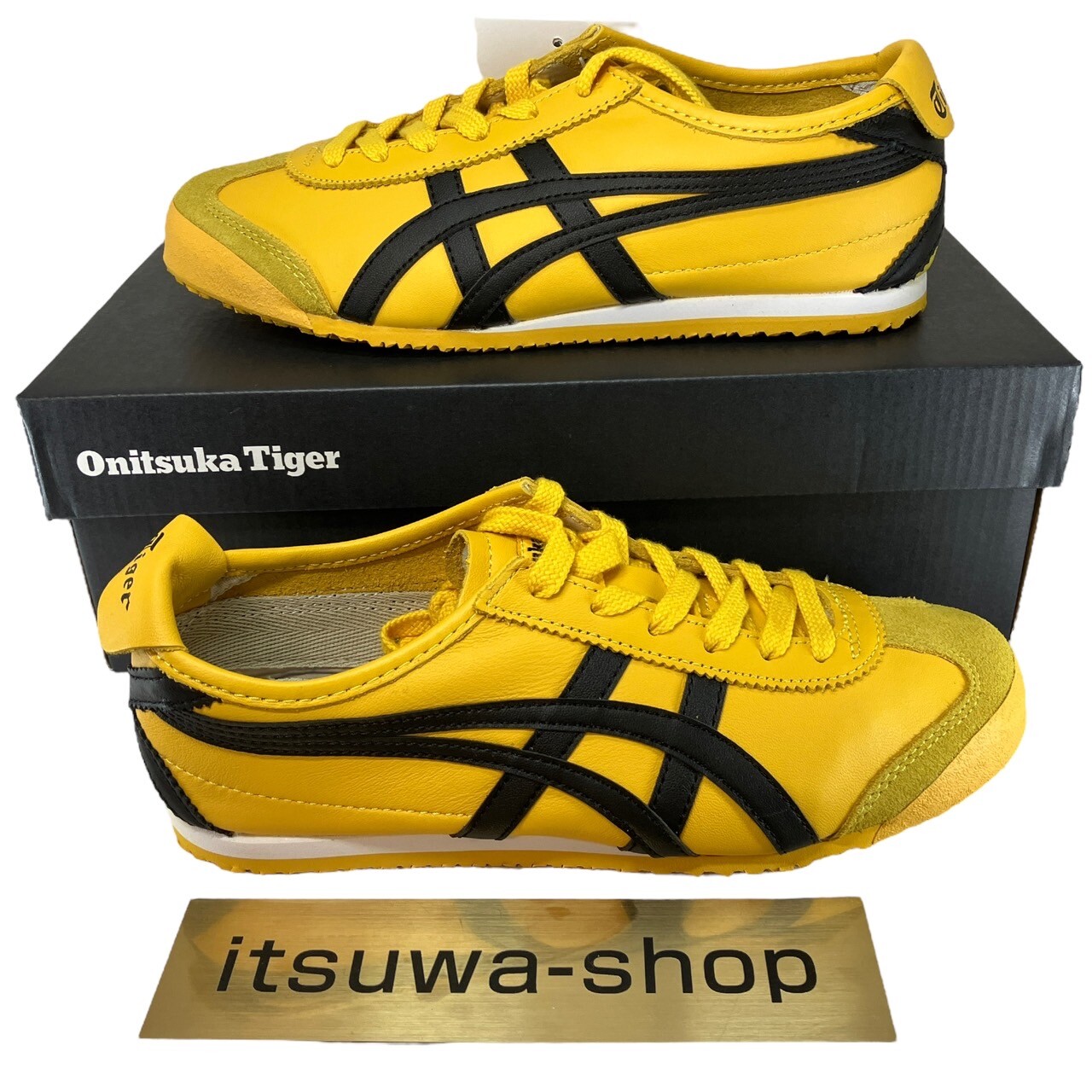 Onitsuka Tiger MEXICO 66 1183C102 751 YELLOW BLACK US 3.5-11 Brand New