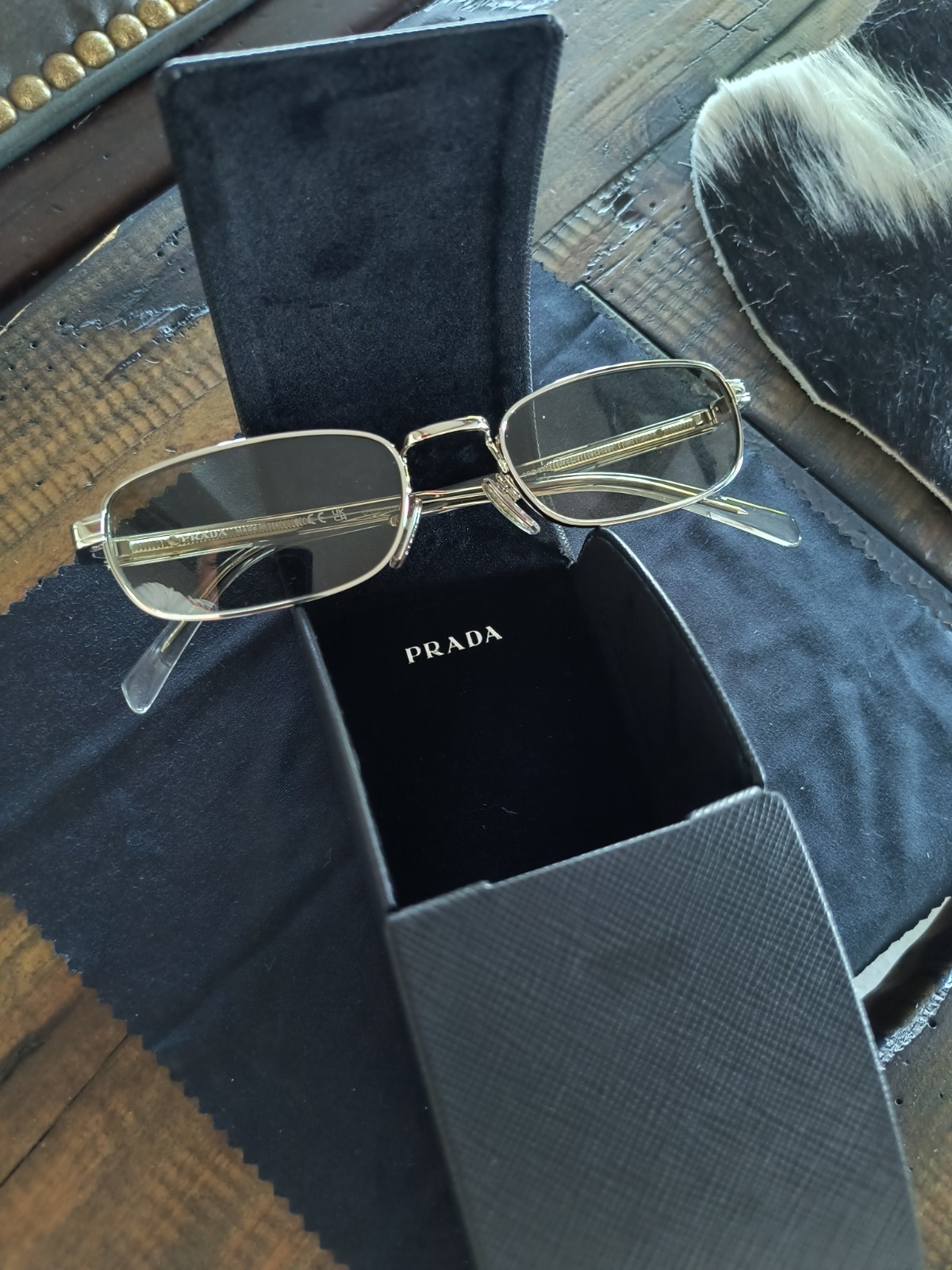 PRADA PR B54S 1BC30P Silver Light Brown 54 mm Men’s Sunglasses