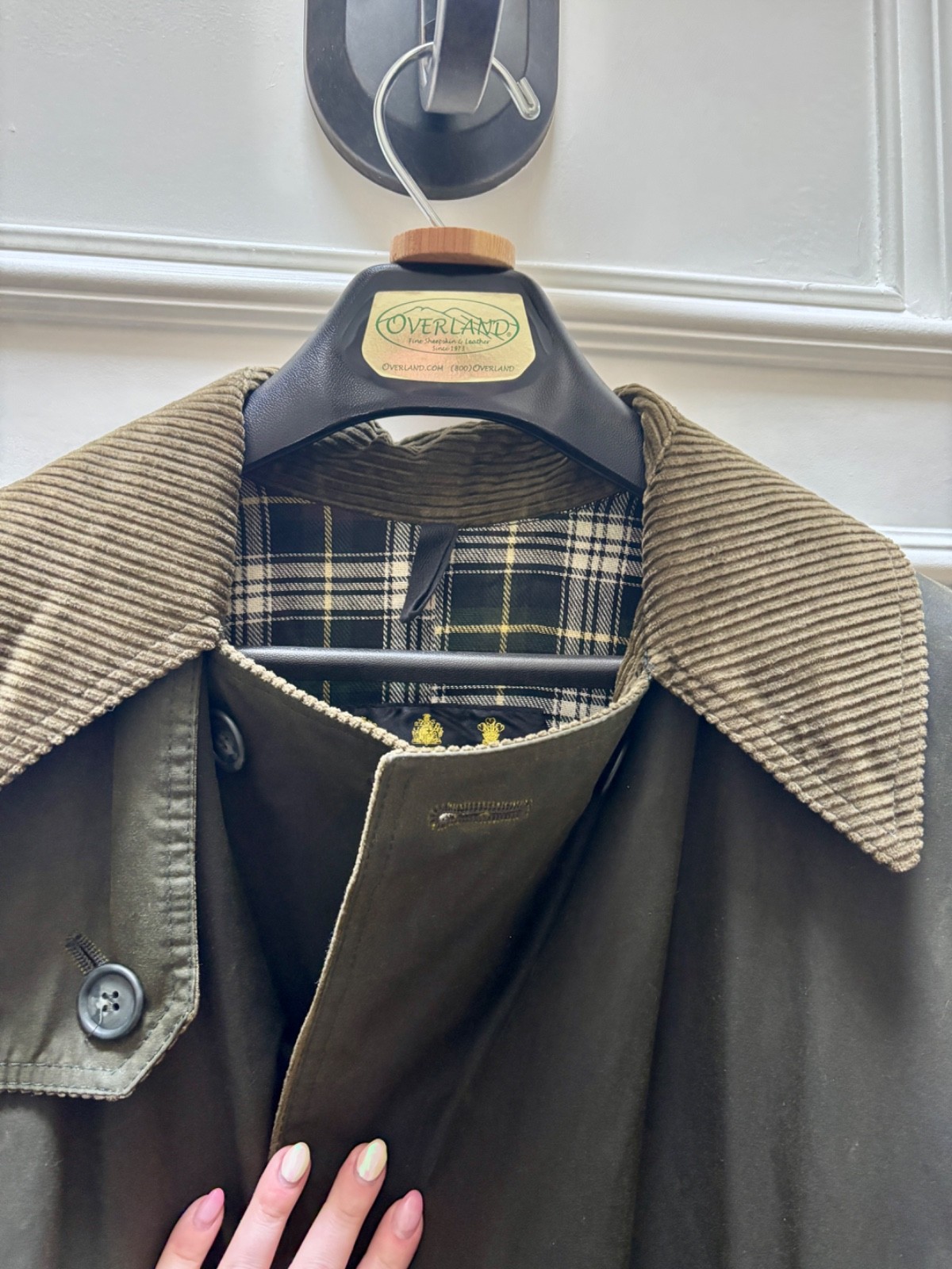 Limited Edition Vintage ’94 A600 Sage Barbour Trench Coat C42/107cm