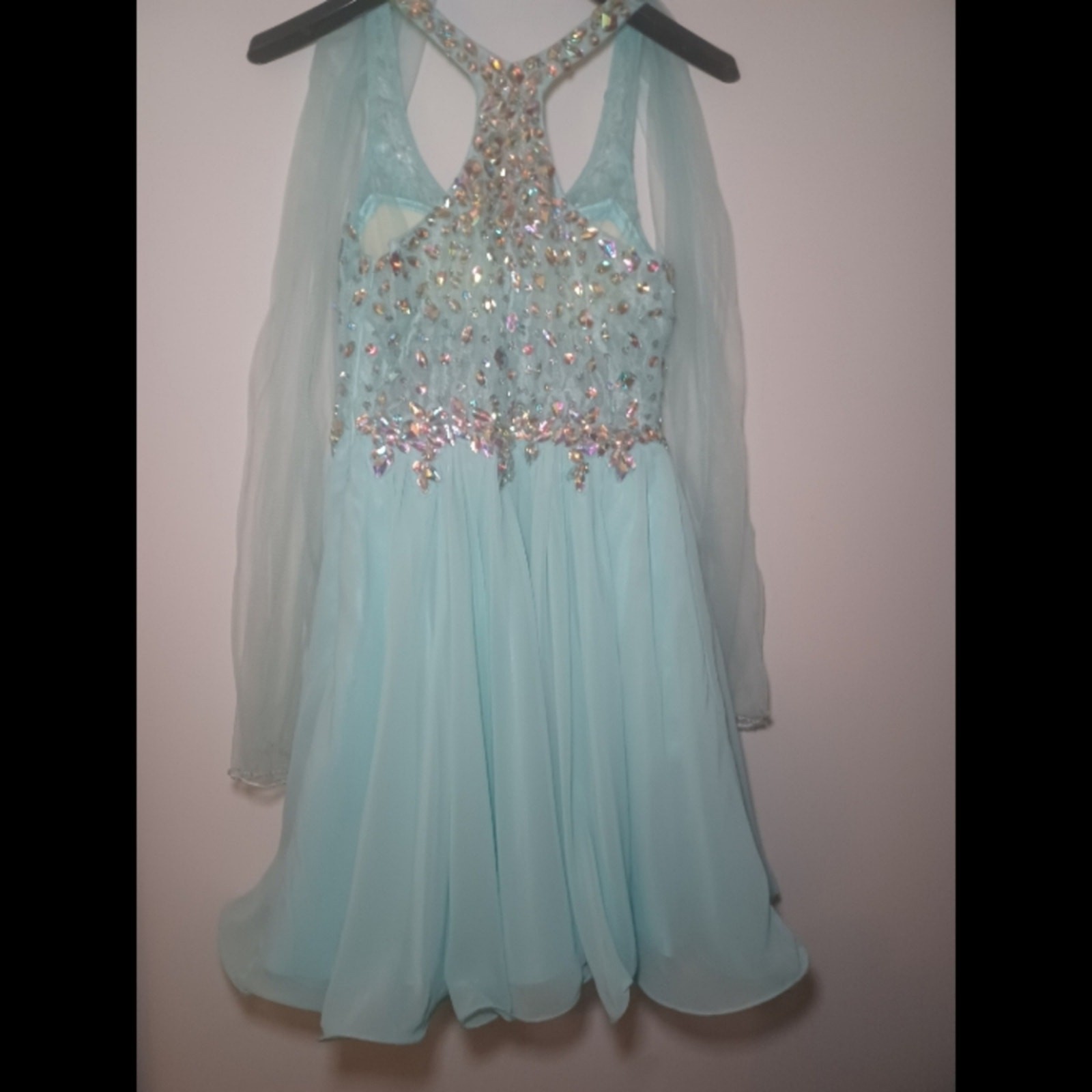 Stunning Blue Iridescent Prom/Cocktail Dress By Dancing Queen