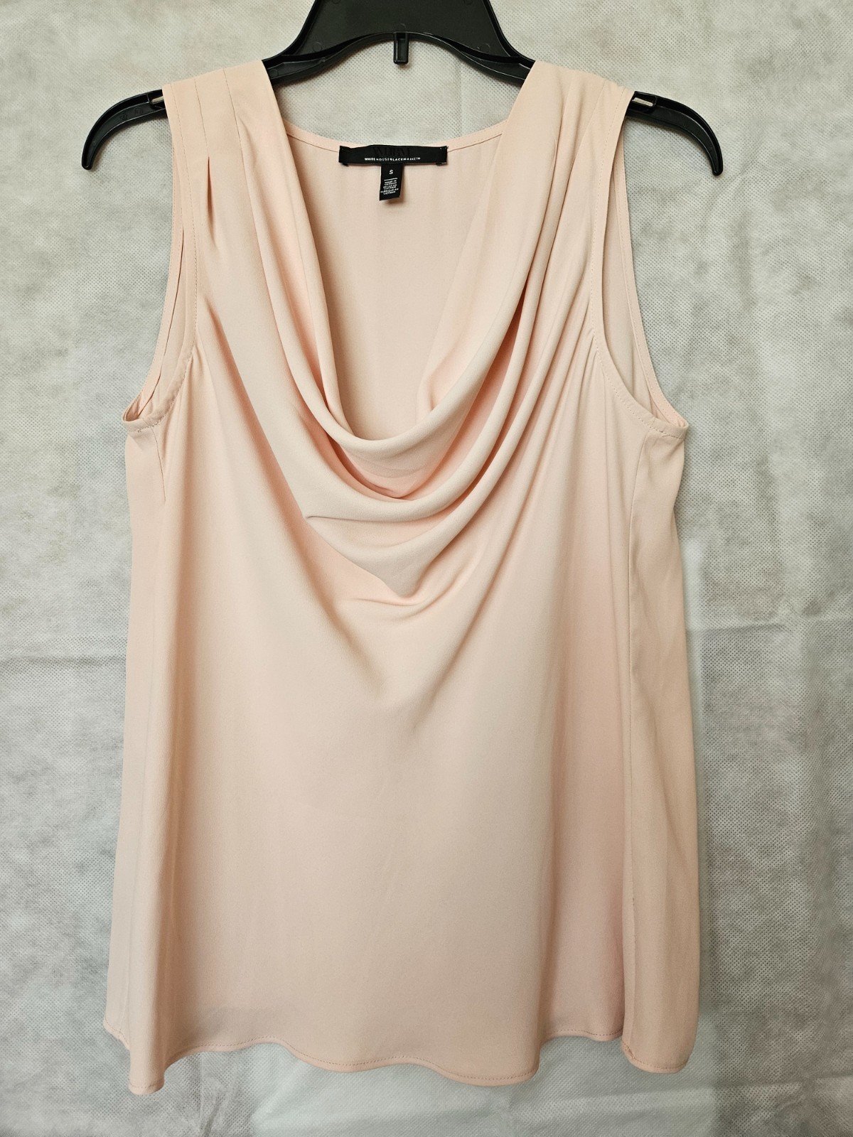 White House Black Market Sleeveless Cowl Neck Shell Top Melon Ice Size Small