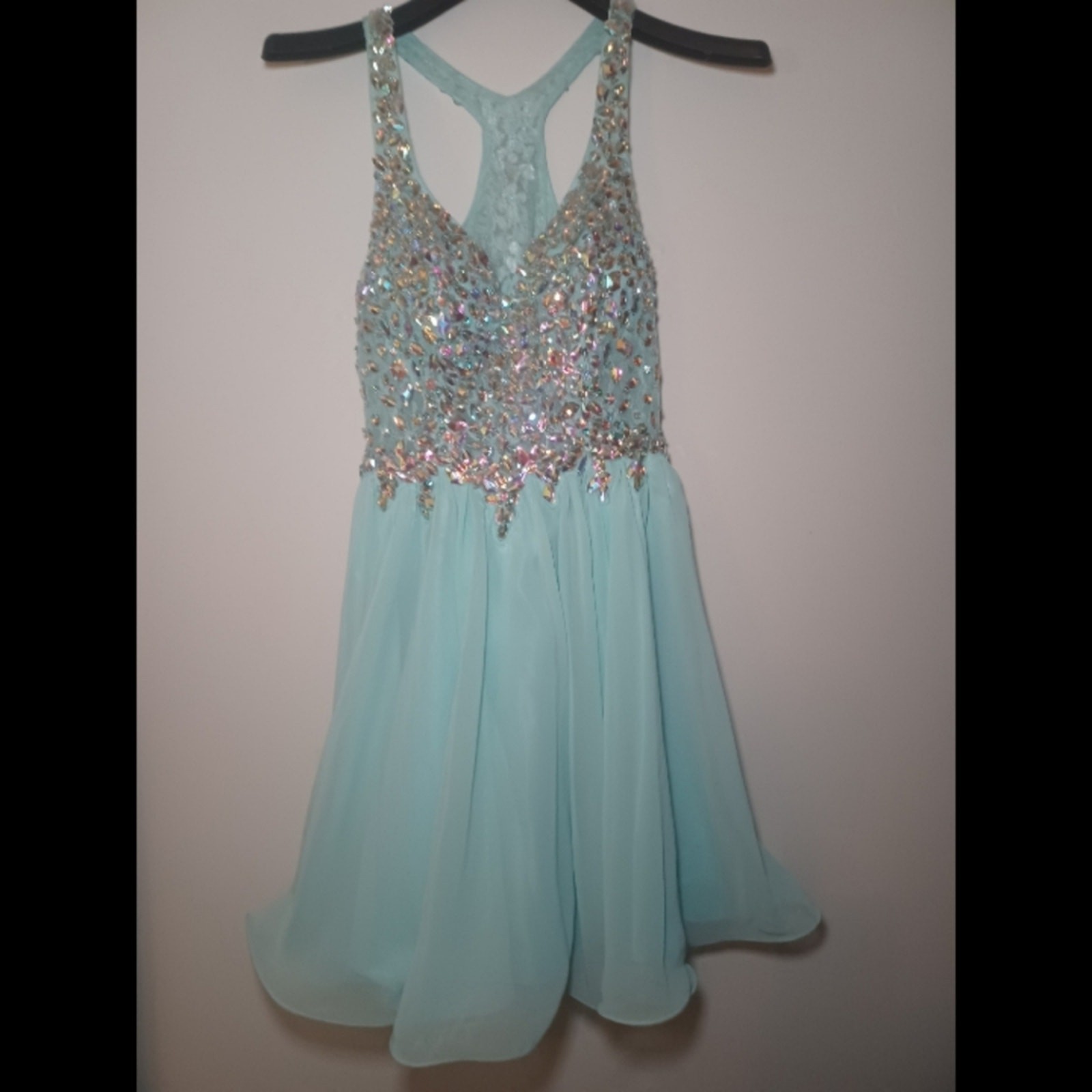 Stunning Blue Iridescent Prom/Cocktail Dress By Dancing Queen