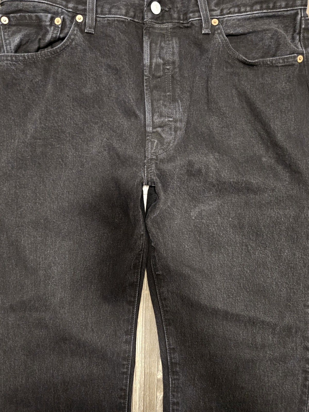 Denim Tears x Levi’s 501 Button Fly Big E Jeans Black Grey Men’s Sz 36 x 34 NWOT