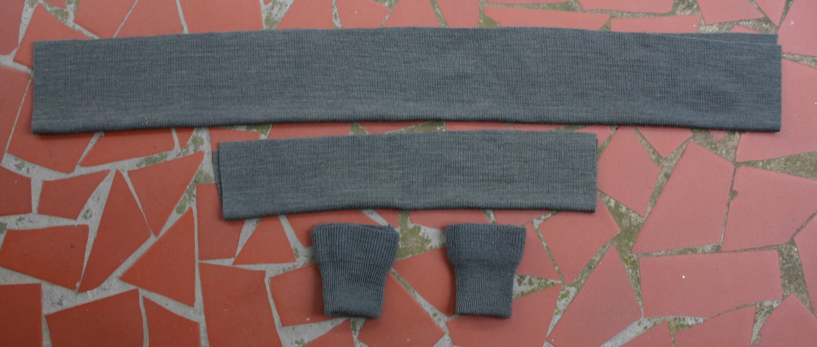 SAGE GREEN L-2B or MA-1 FLIGHT JACKET 100% WOOL REPAIR REPLACEMENT KNIT SET