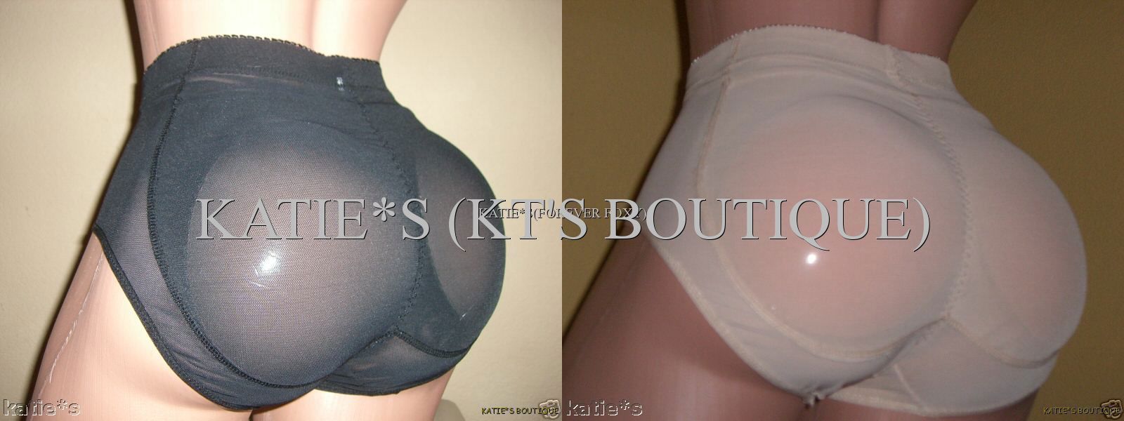 Silicone Padded BUTT ENHANCER SHAPER BOOTY POP BOOSTER PANTY UNDIES BEIGE Sz M