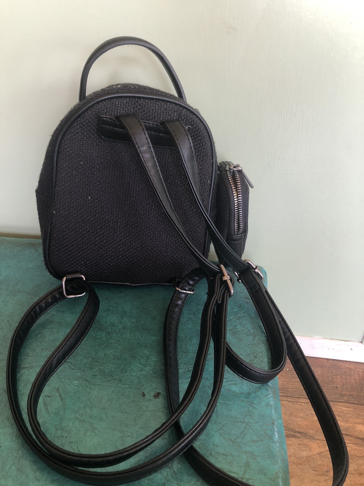 Wrangler Ladies Southwestern Black Mini Backpack With Coin Purse Western Rodeo