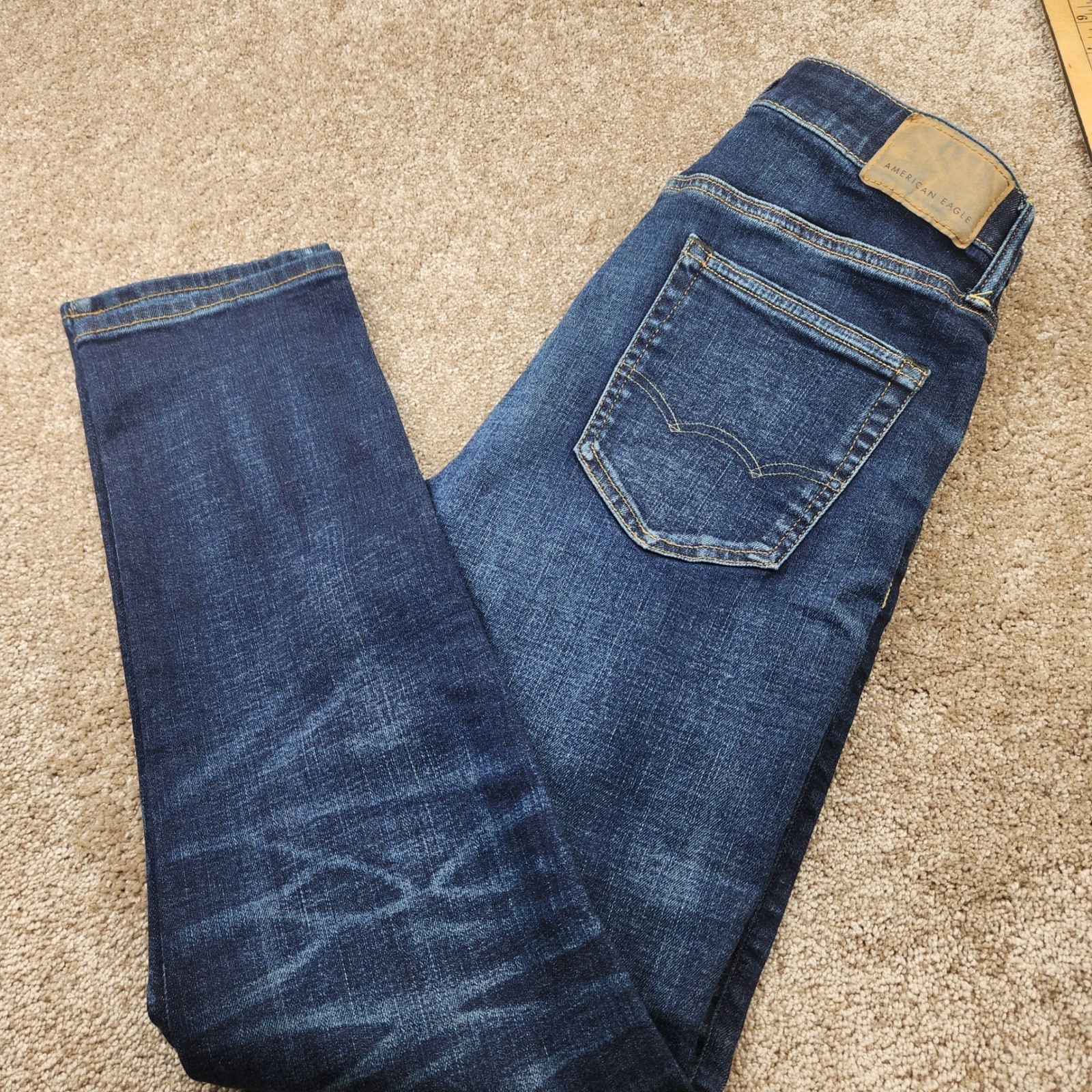 American Eagle Airflex+ Slim Jeans Mens 31×29 Dark Wash Stretch Denim 31 x 30