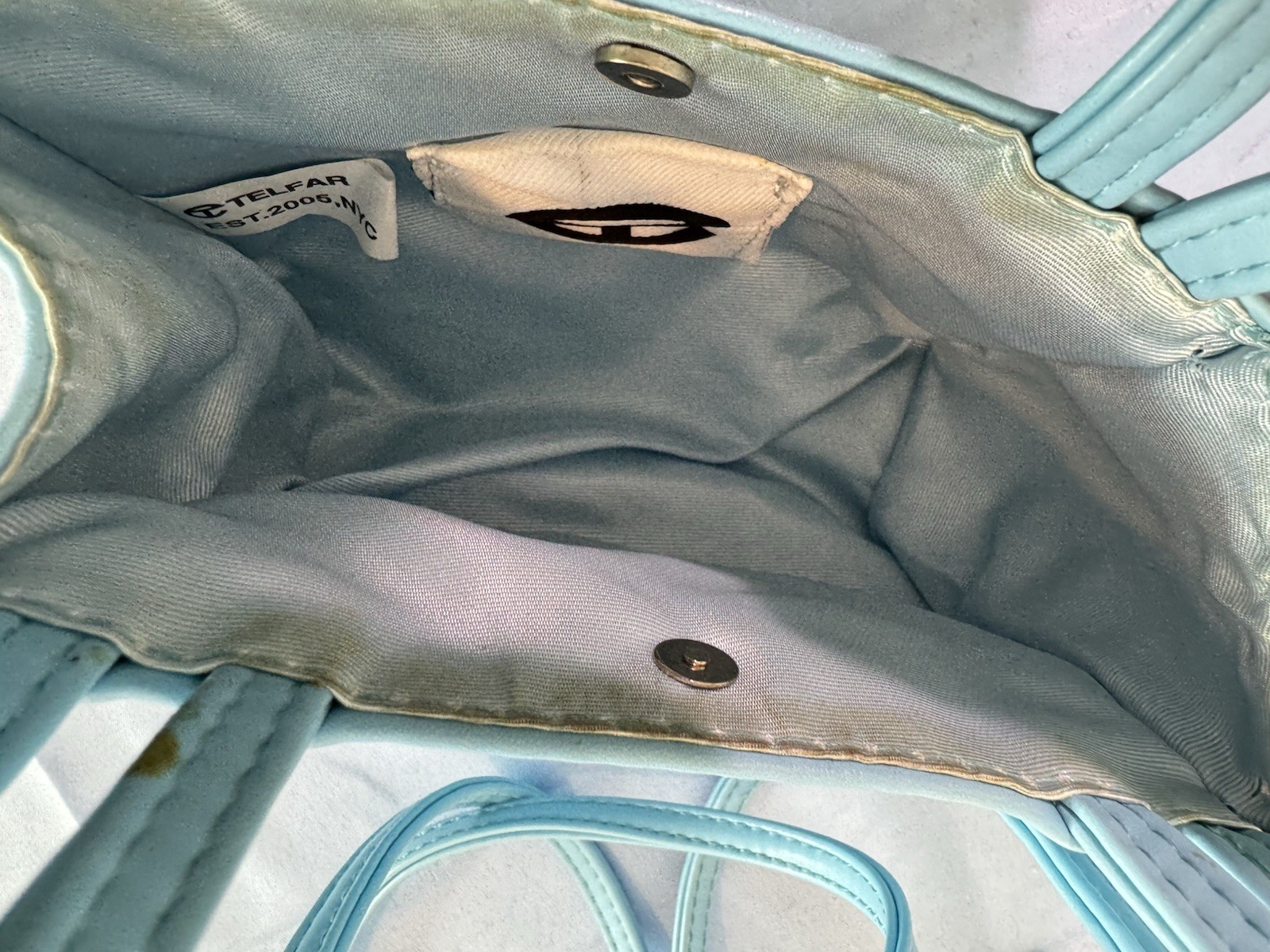 Telfar Small Cerulean Shopping Bag 5”x6.5”