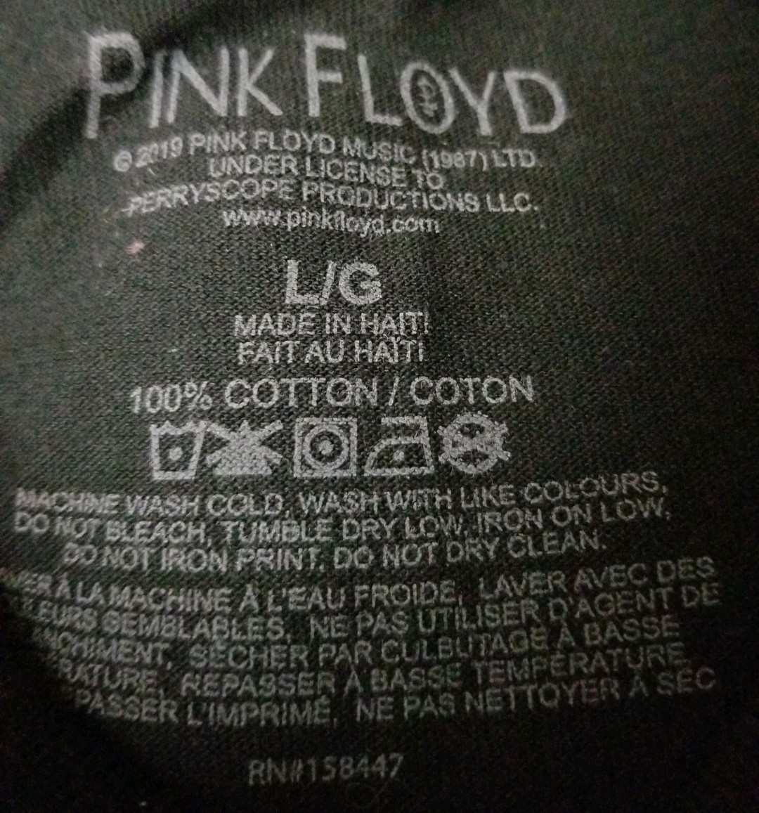 Pink Floyd 2019 Dark Side Of The Moon Rare Band T-Shirt Men’s Size-Large NWT