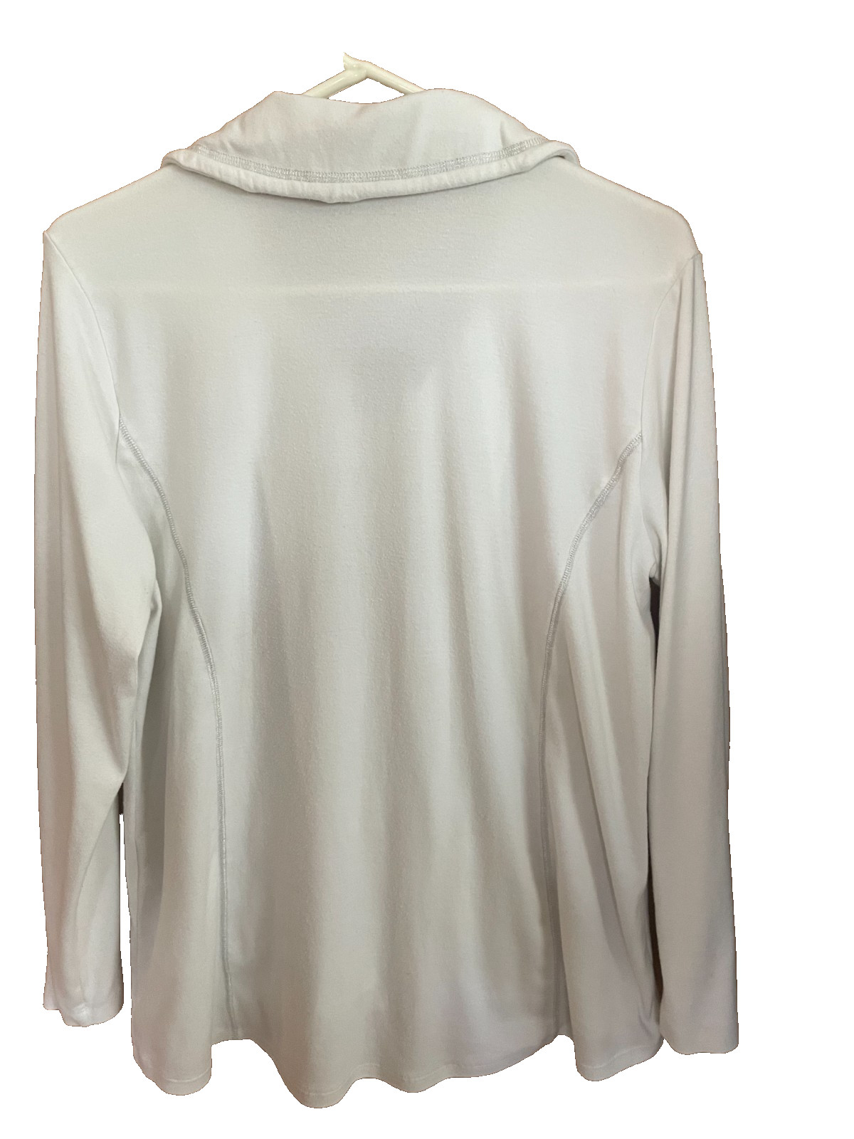 Zenergy by Chico’s Jacket White Casual/Athletic Jacket – Size 2 (Large or S-12)