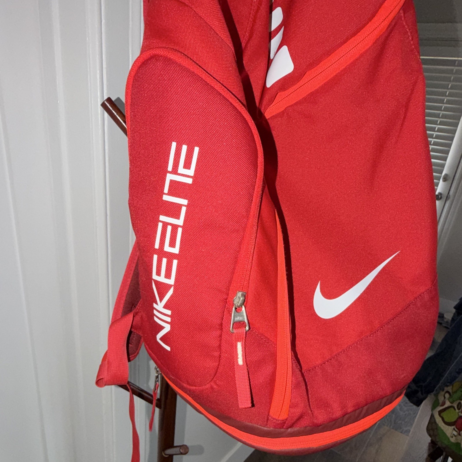 Nike Elite Quad Zip System Backpack Lightweight Red