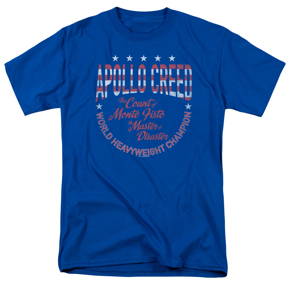 Rocky T-Shirt Apollo Creed Heavyweight Champion Royal Tee